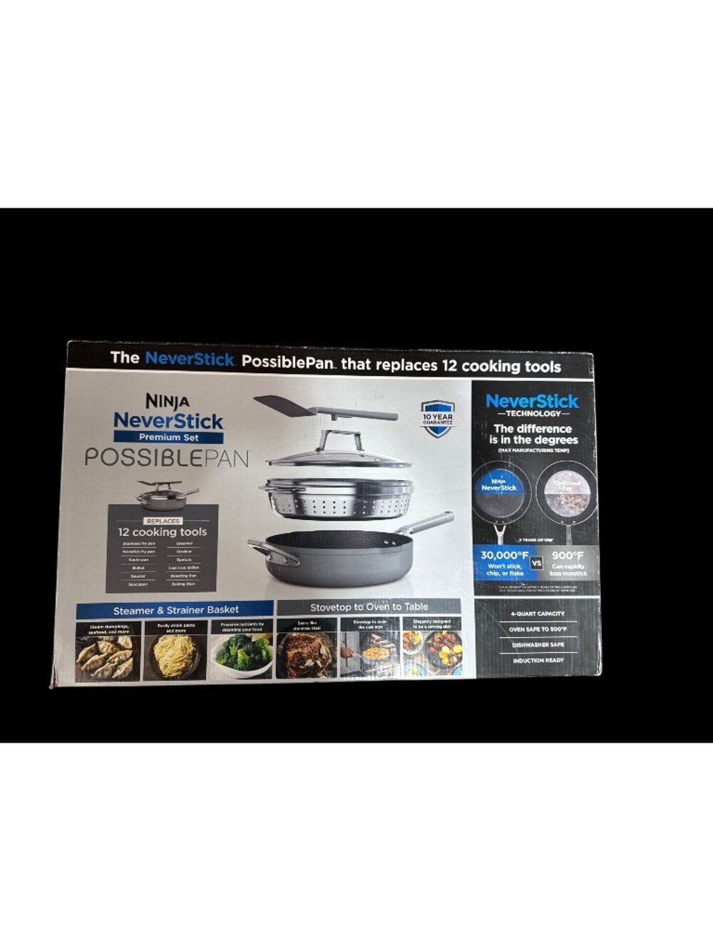 Ninja Foodi NeverStick Premium Set PossiblePan - Sea Salt Gray New in Box